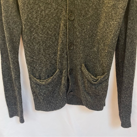 Abercrombie & Fitch Cardigan Medium Front Pocket Academia Sweater Grandpacore - Picture 8 of 16